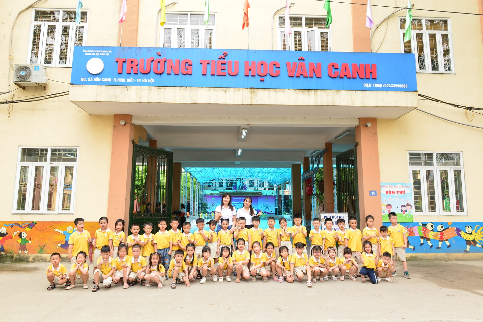 Chào đón các bé trường Mầm non Vân Canh đến thăm trường